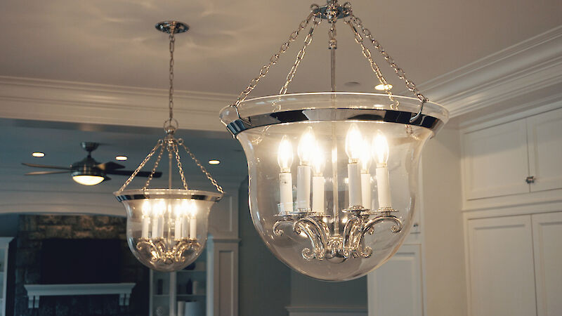 Flush mount bell jar lighting discount
